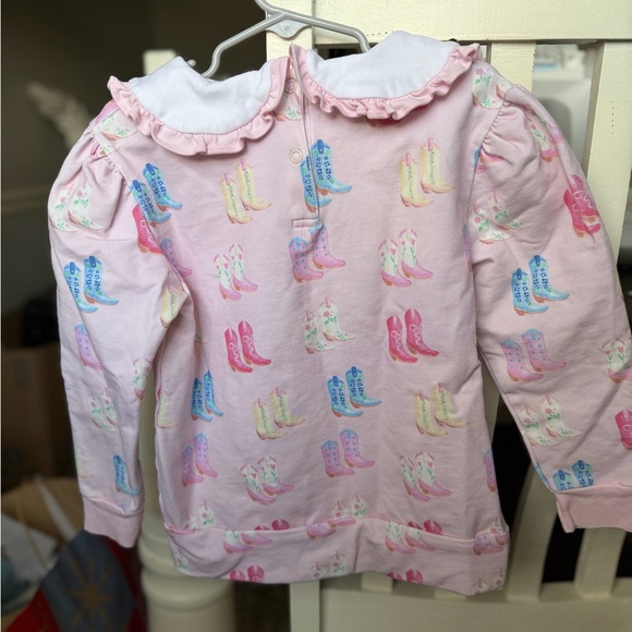 The Beaufort Bonnet Company Pink Cowgirl Sweatshirt - Picture 4 of 5